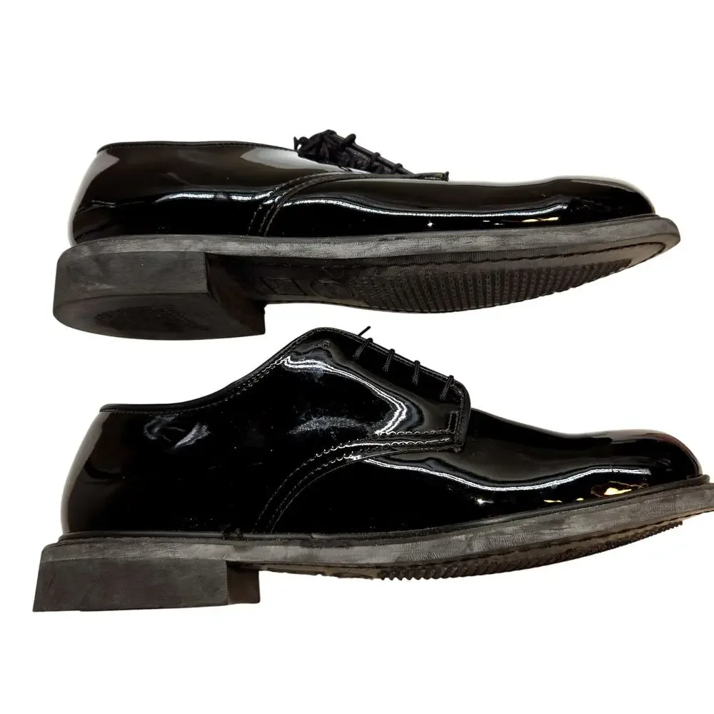 Nunn Bush 9M Men's Dress Shoes Black 9 Medium High Polish Lace Up.